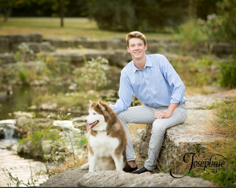 saint-louis-senior-portrait-photographer-john-burroughs-forest-park-with-dog-4